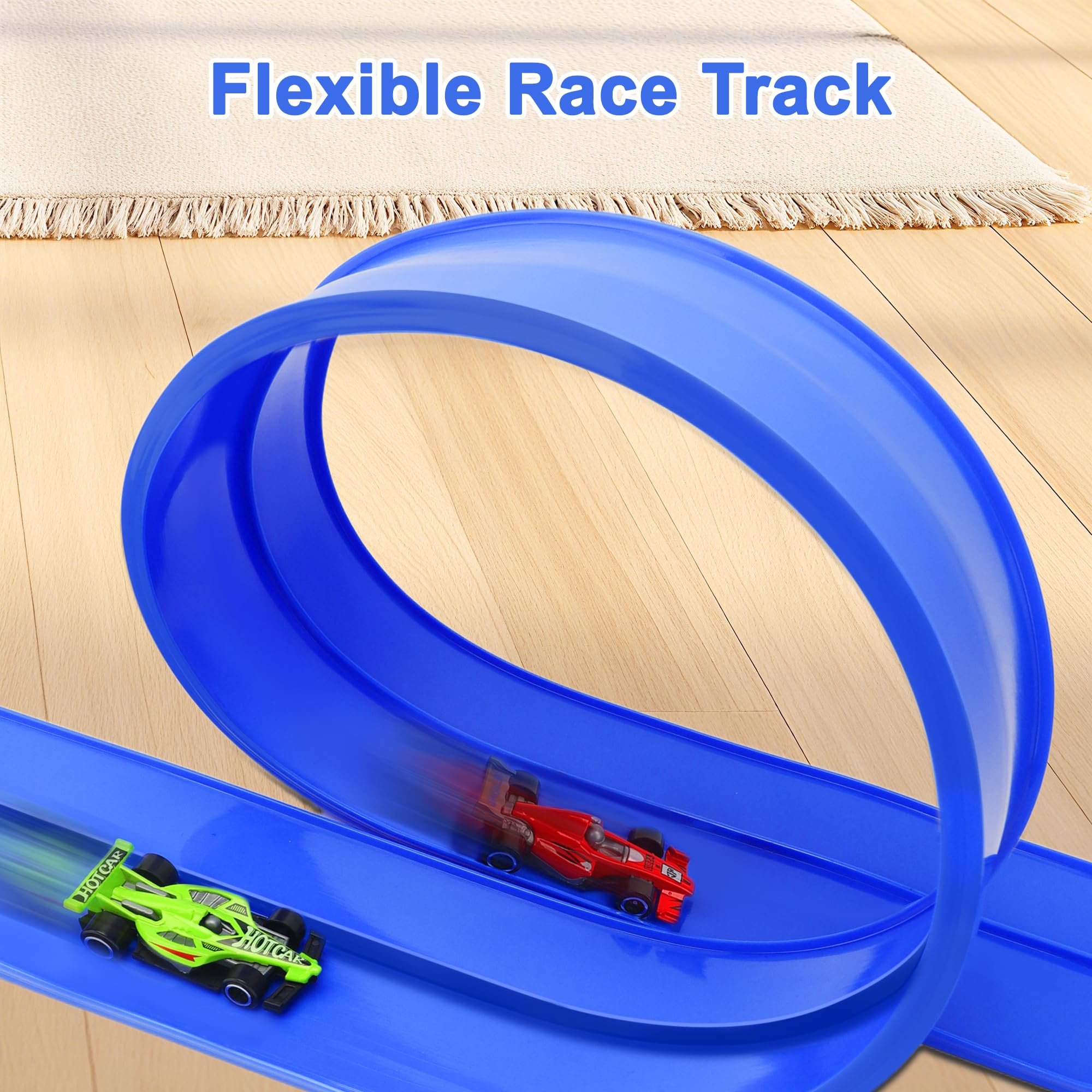 HACOCOLA suction cups and hooks secure the track on surfaces.