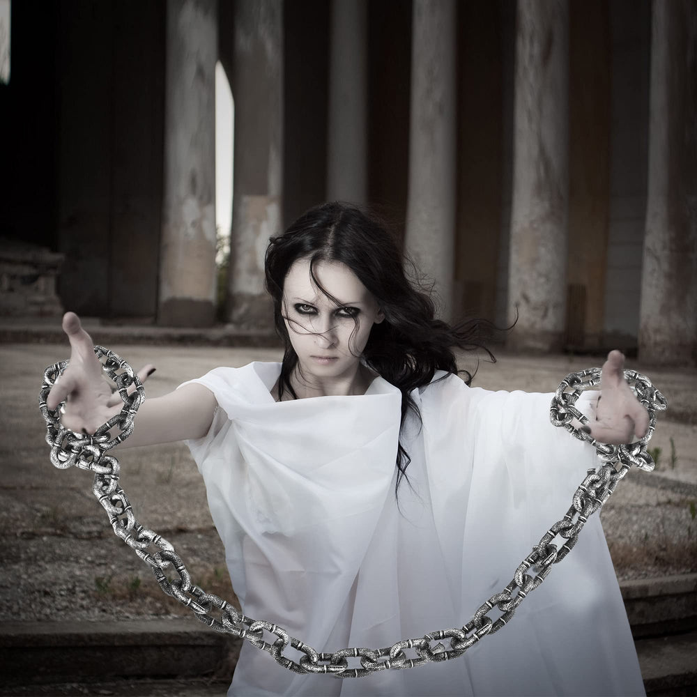 Cosplay accessory from Haconba chains for bold stage looks.
