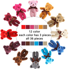Haconba soft fabric teddy bear offers gentle touch for kids or crafts