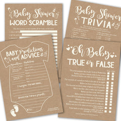 Hadley Designs baby predictions card for an engaging guest forecast moment.