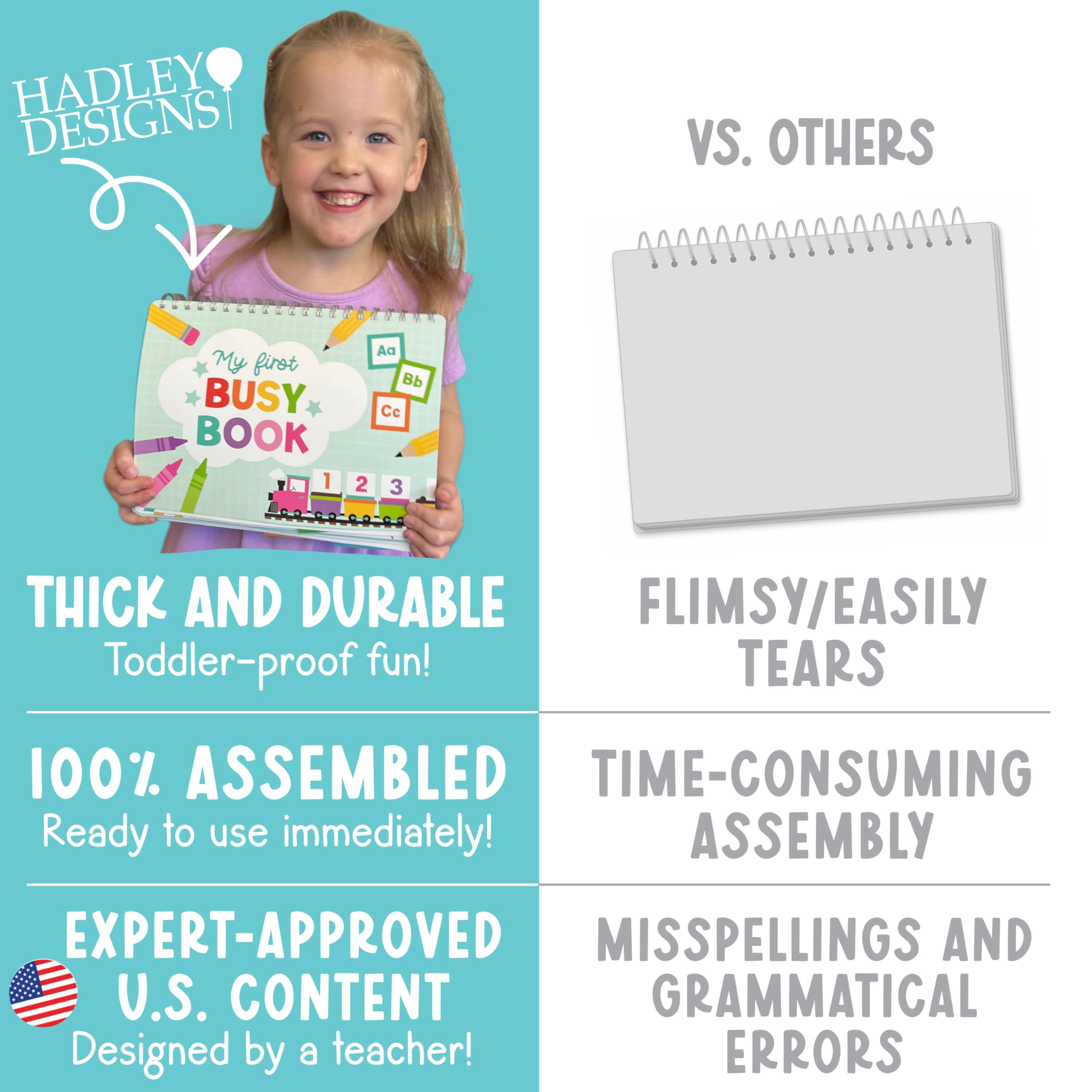 Hadley Designs Color and shape match page aids visual discrimination for preschoolers