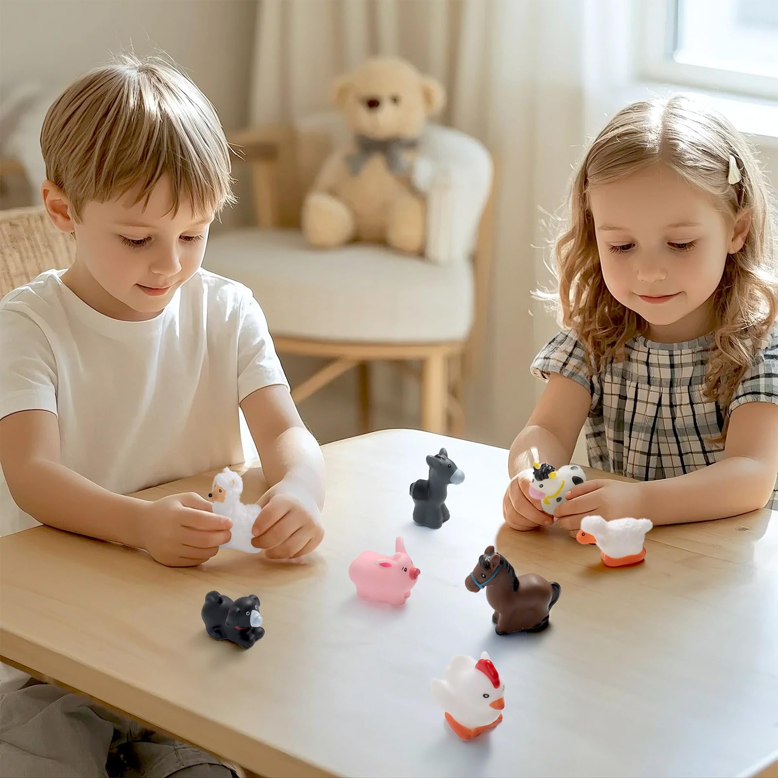 HAFTIK donkey figure supports role play adventures and early recognition of farm animals