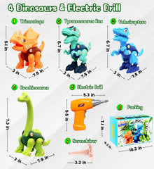 HAFUZIYN detailed assembly instructions for dinosaur kit