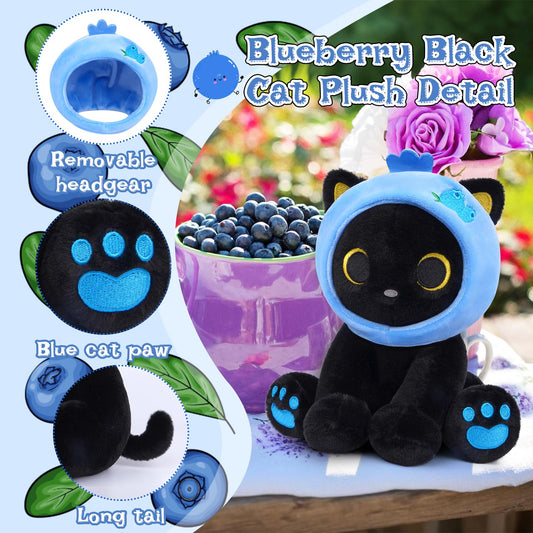 Hagusahuo Blueberry headpiece removable, offering two playful looks.