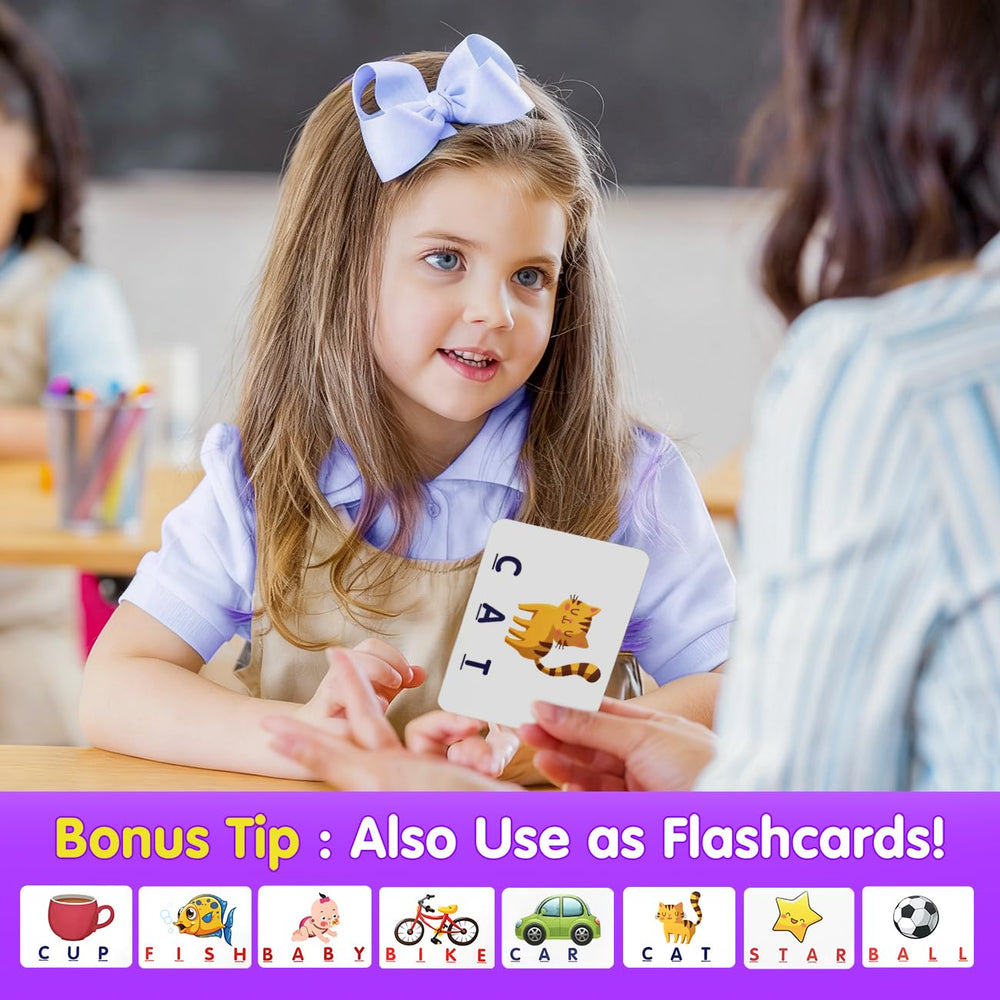 HahaGift child plays matching letters, building words, and boosting concentration.