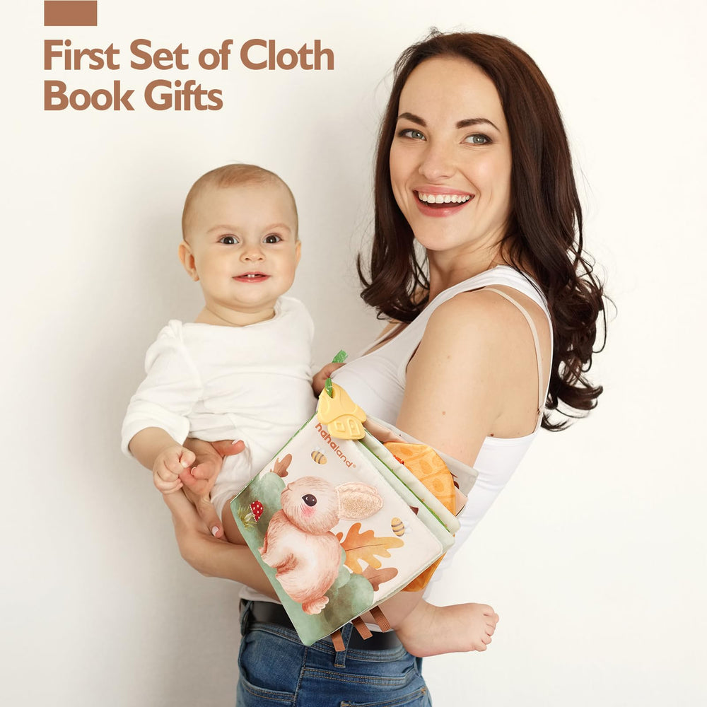 Hahaland improved hanging strap design keeps the book stable on strollers and car seats