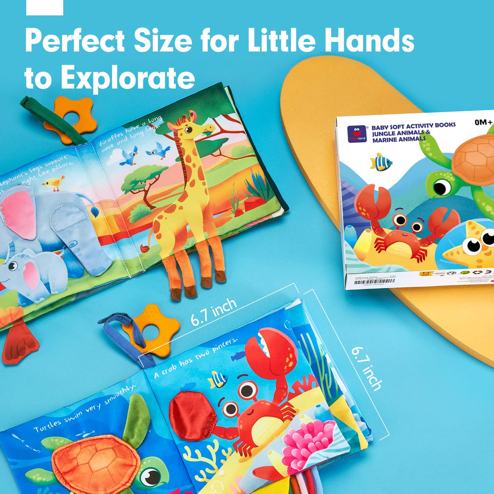 Hahaland cloth pages stay gentle and chew-safe