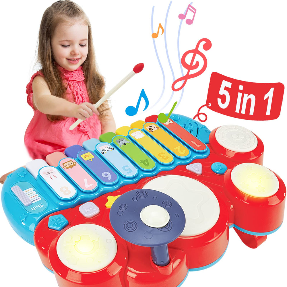 Hahaland baby musical toy piano-keyboard enhances early rhythm and coordination