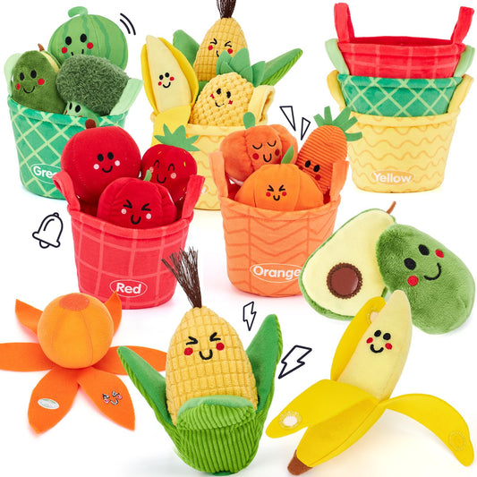 Hahaland baby sensory toys with crinkle fruit textures spark curiosity during play.