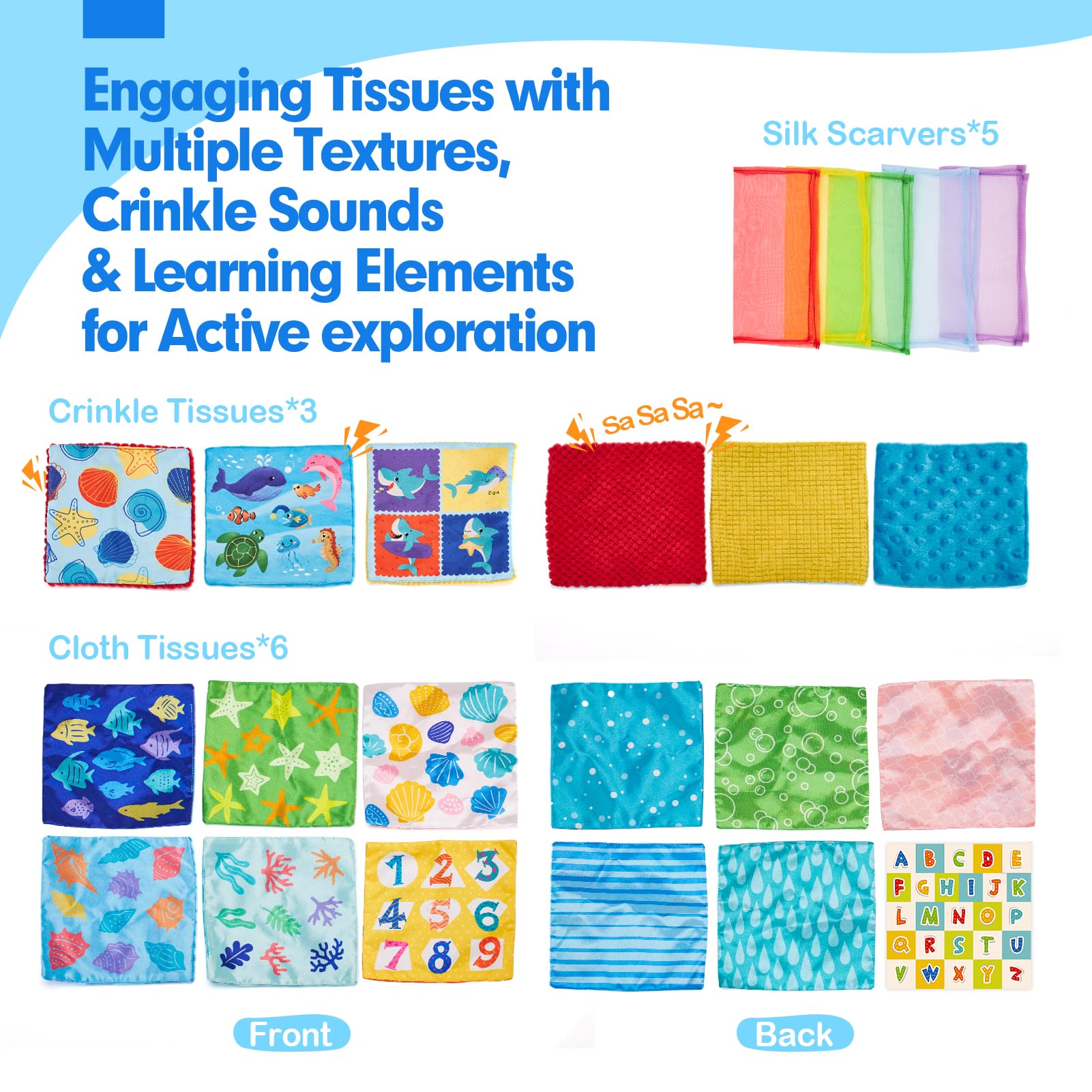 Hahaland toy features bright colors to support visual tracking and engagement