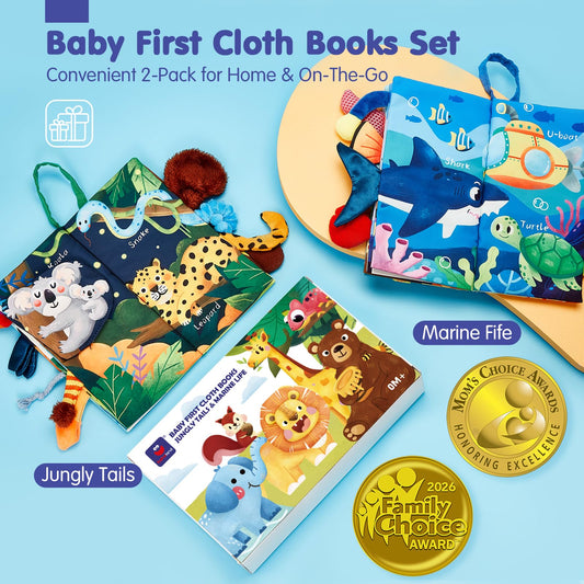 Hahaland baby toy 3D tails texture variety supports tactile exploration.