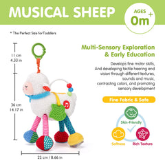 Hahaland gift-ready sensory toy suits newborns for baby showers.