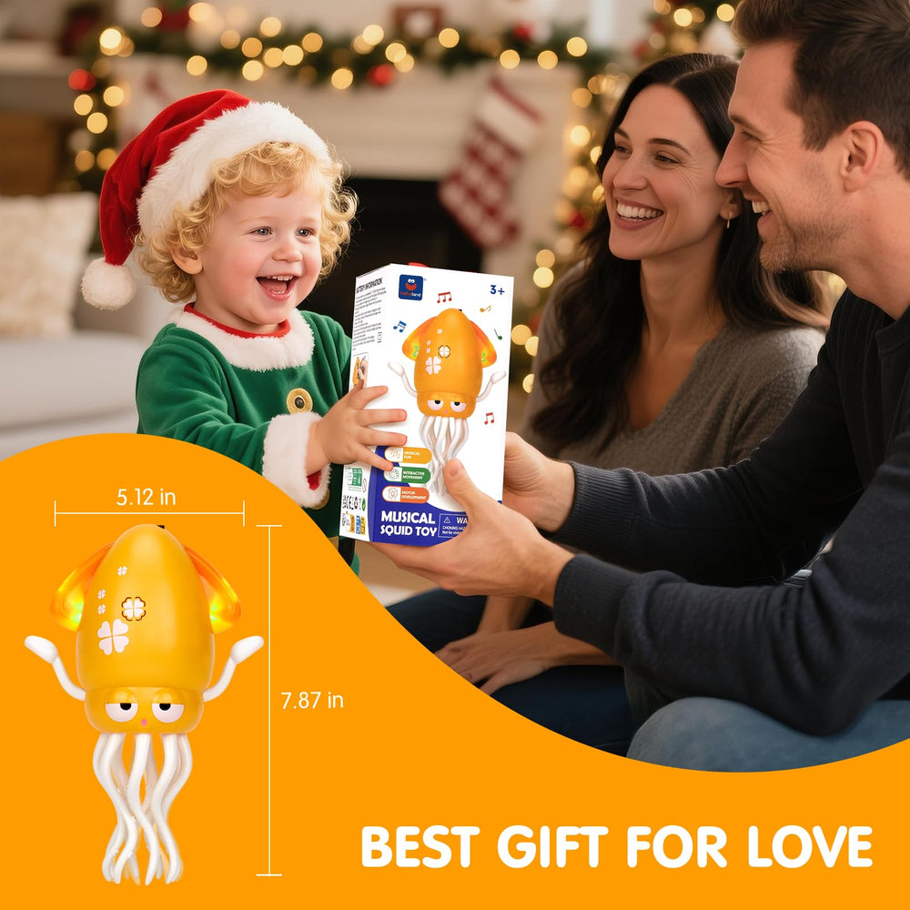 Hahaland octopus makes a delightful birthday or holiday gift for toddlers.