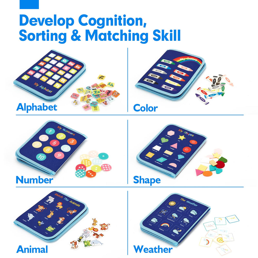 Hahaland Busy Board numbers and counting parts help basic math familiarity