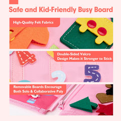 Hahaland Busy Board weather activity enhances observation and daily planning skills.