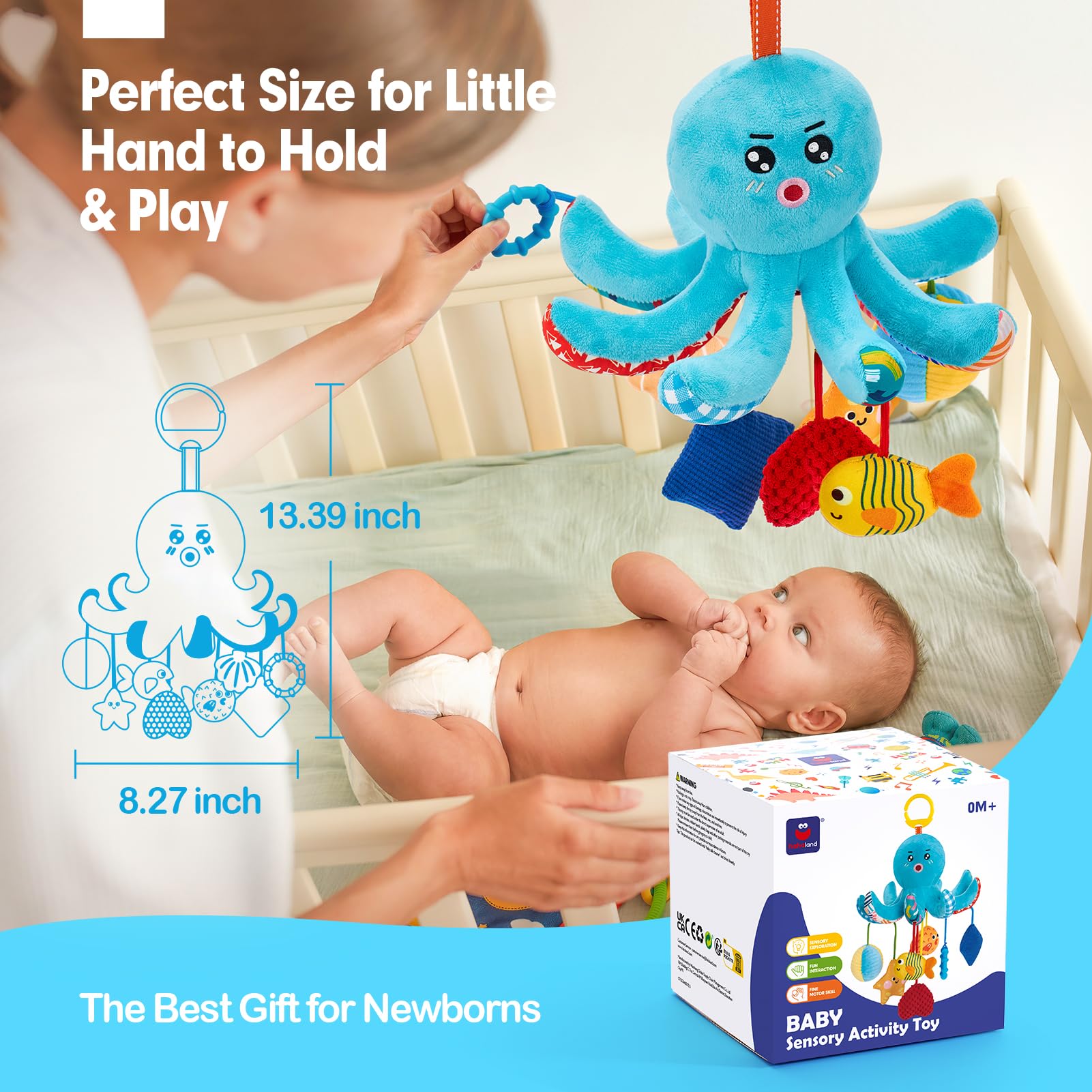 hahaland car-seat hanging toy convenient for car or plane travel