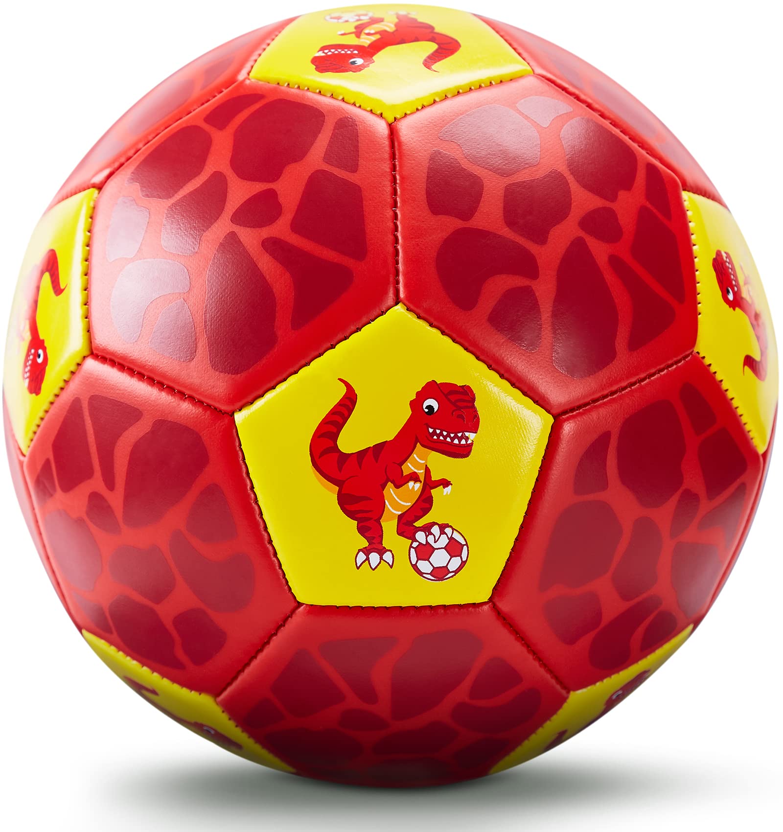 Hahaland dinosaur ball set with pump and mesh bag for easy outdoor play.
