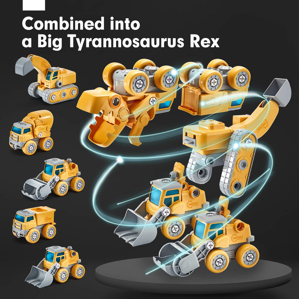 Hahaland dinosaur robot transform showcases 5-in-1 design and imaginative building.