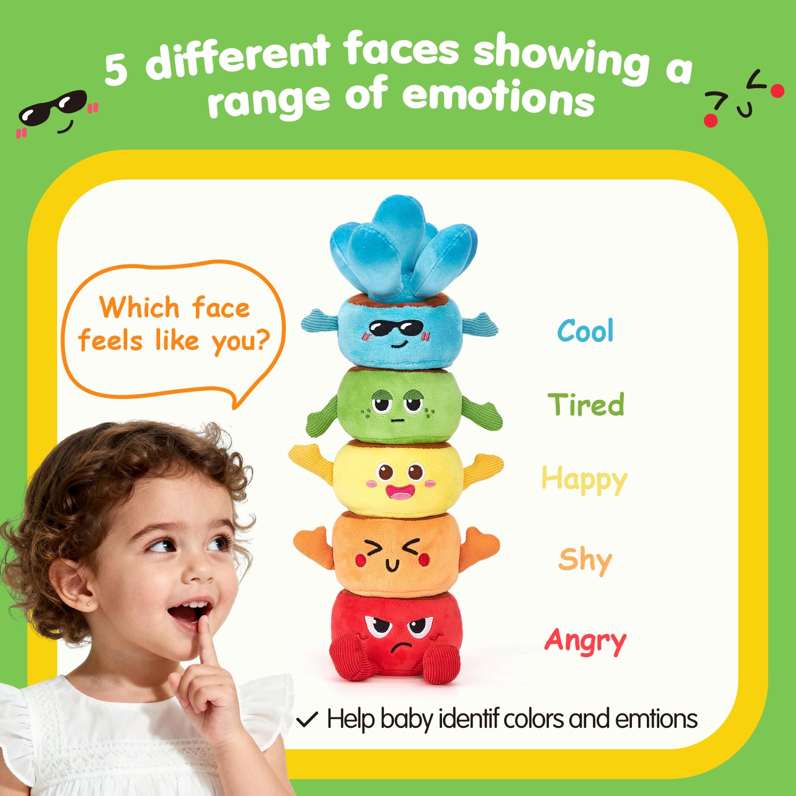 Hahaland garden toy soft plush material is safe for infants.