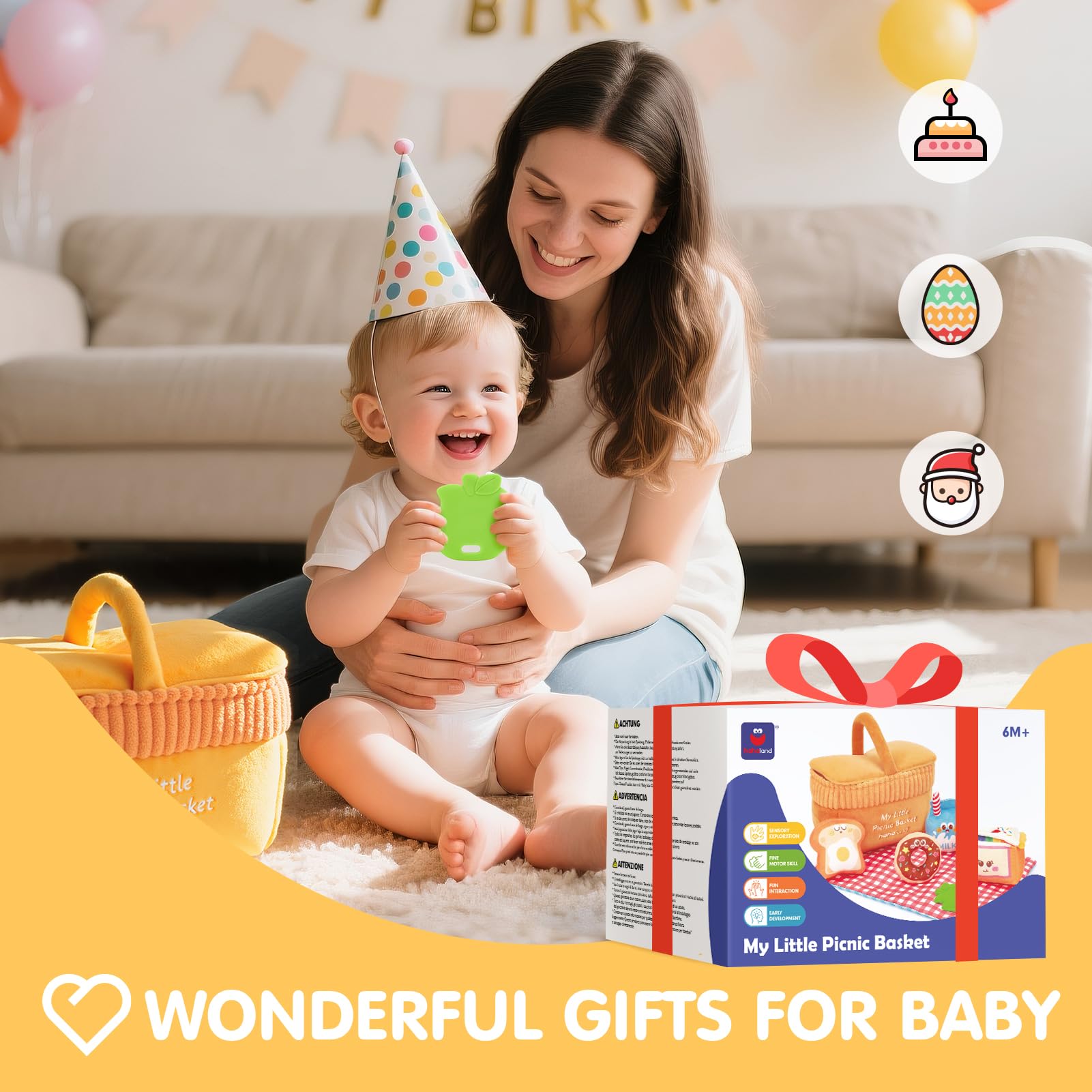Hahaland gift set is perfect for baby showers or holidays