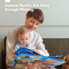 Hahaland Noahs Ark Busy Book finger puppets for interactive storytelling