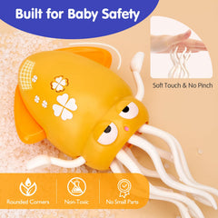 Hahaland octopus fishing rod game encourages fine motor skills and imaginative play.