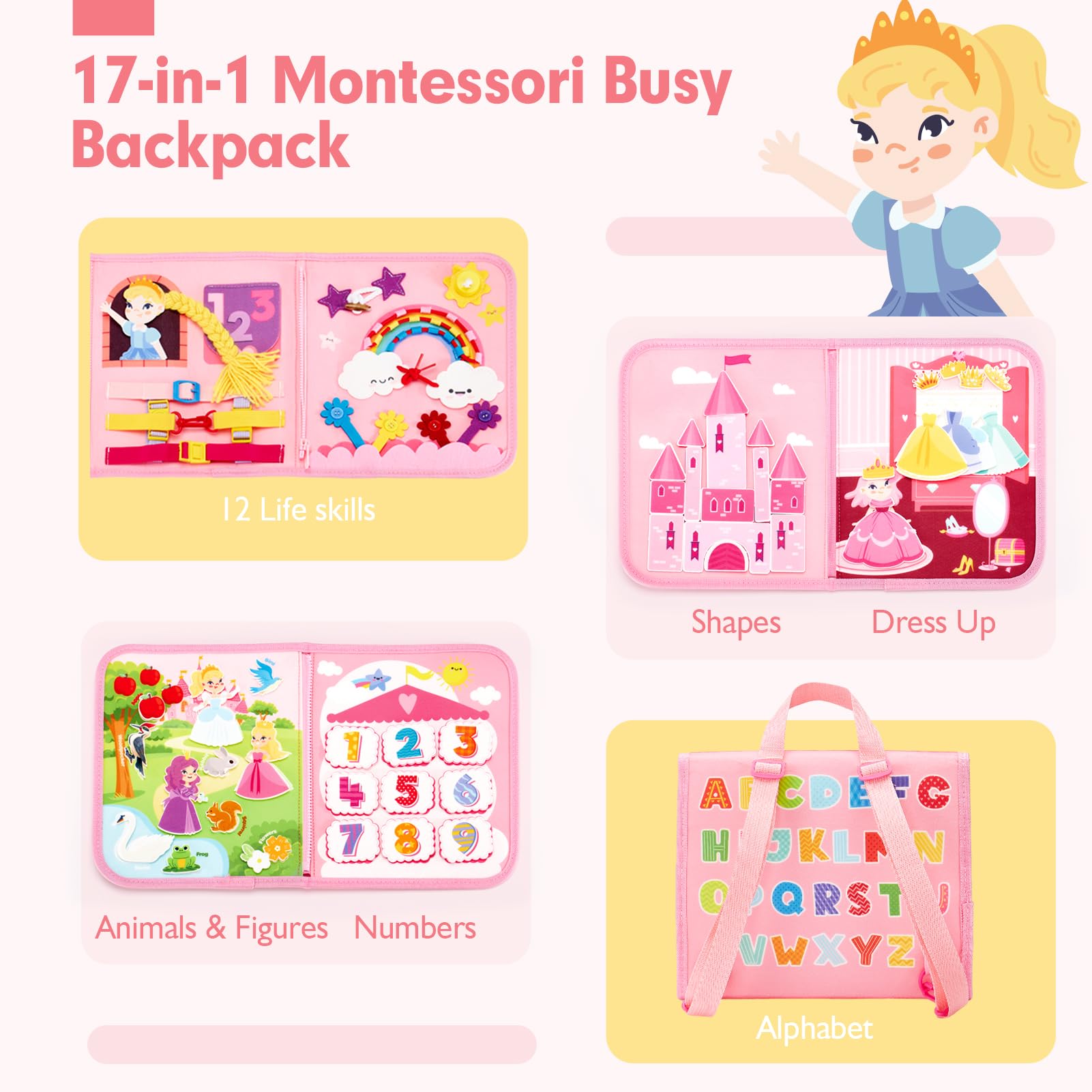 hahaland princess dress-up pieces close-up showcasing vibrant accessories that spark imaginative play.