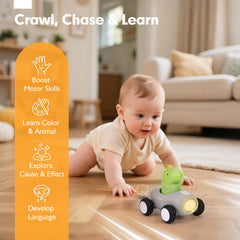 hahaland push car aiding motor skills through push-and-go action