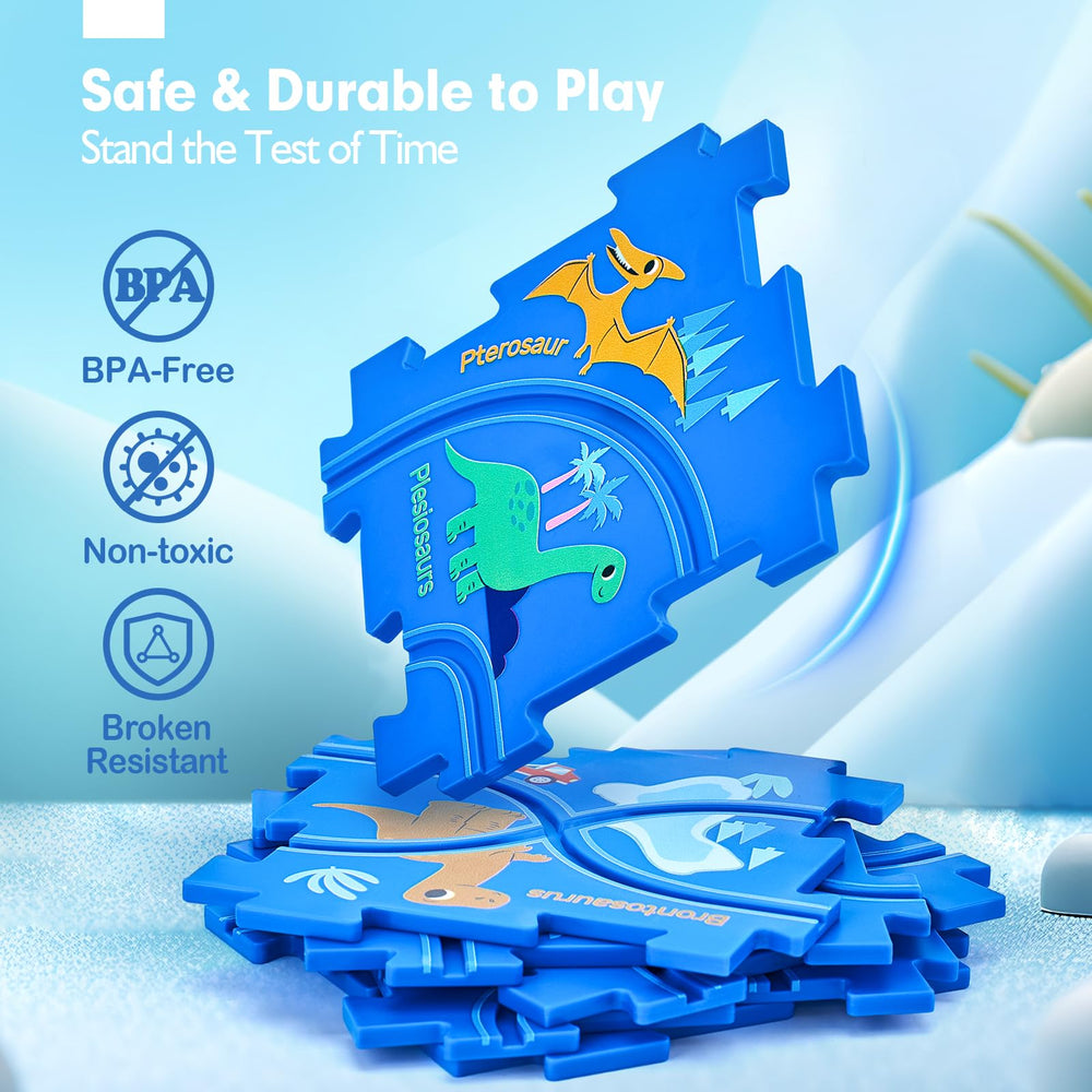 Hahaland Puzzle Racer durable ABS plastic ensures lasting family play