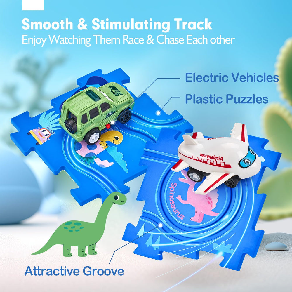 Hahaland Puzzle Racer track layout variation demonstrates multiple tile arrangements