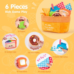 Hahaland rattle donut toy provides bright sounds for early auditory learning