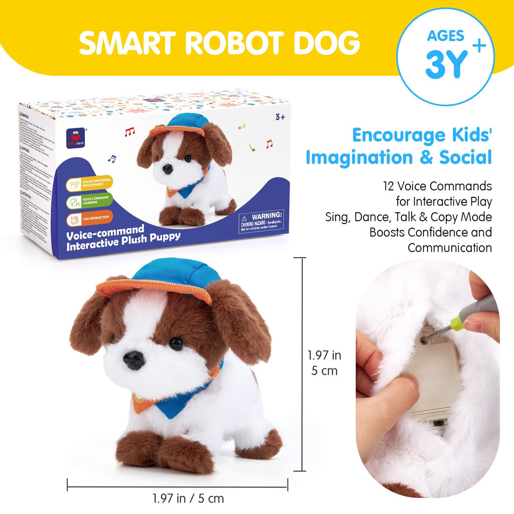 Hahaland Robot Dog auto sleep mode conserves battery life