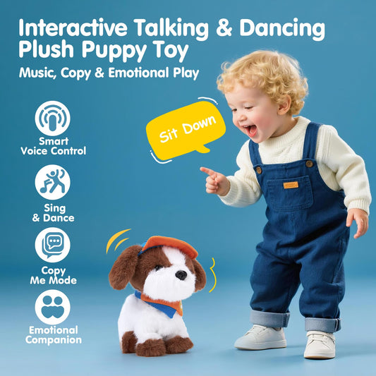 Hahaland Robot Dog responds to voice commands for interactive fun
