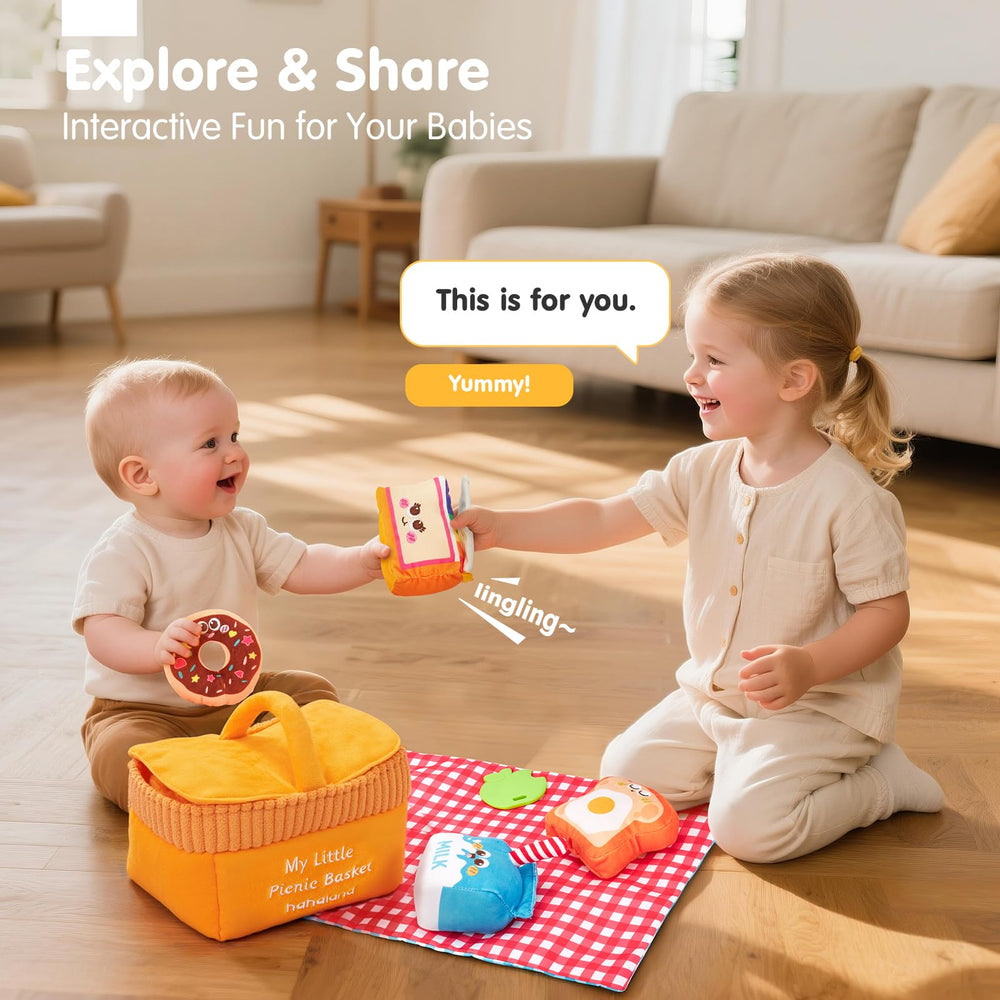 Hahaland shake cake toy creates motion and rhythm to support motor skills