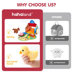 Hahaland Surprise Barn gift-pack ideal for baby showers and birthdays
