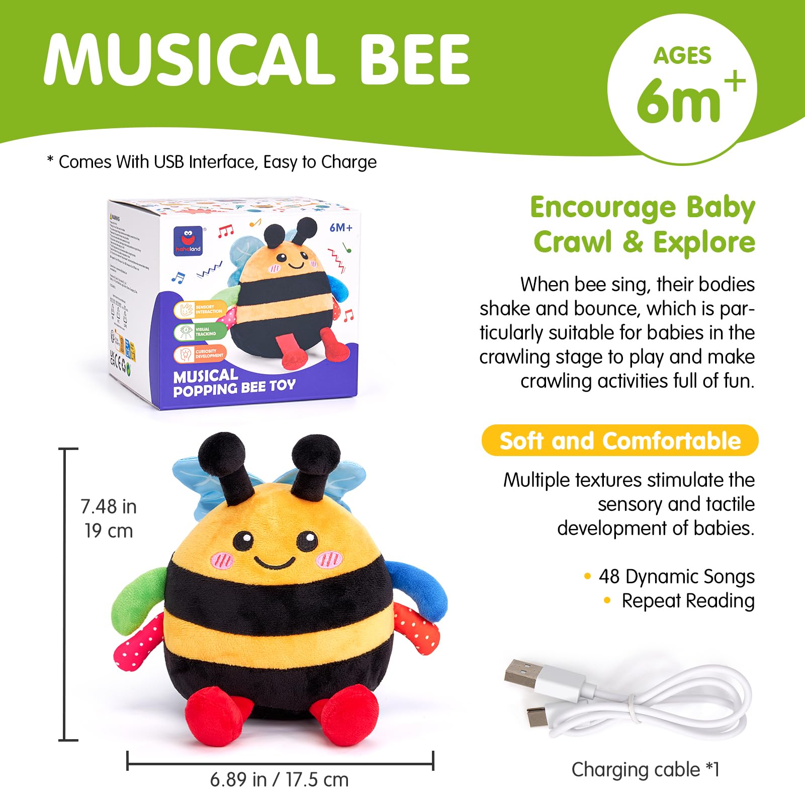 Hahaland bee toy for engaging, interactive fun at home.
