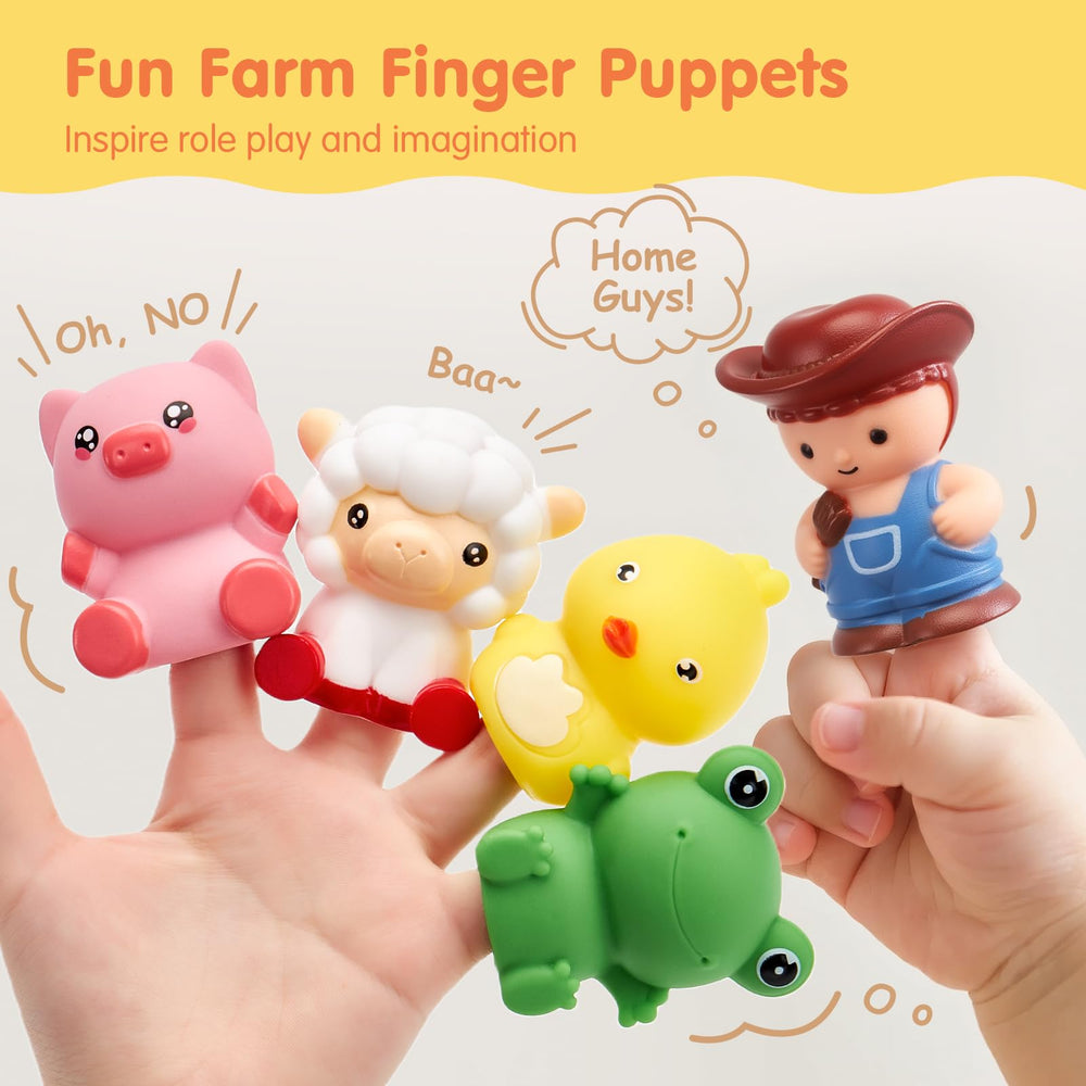 Hahaland farmer puppet encourages role-play and language interaction