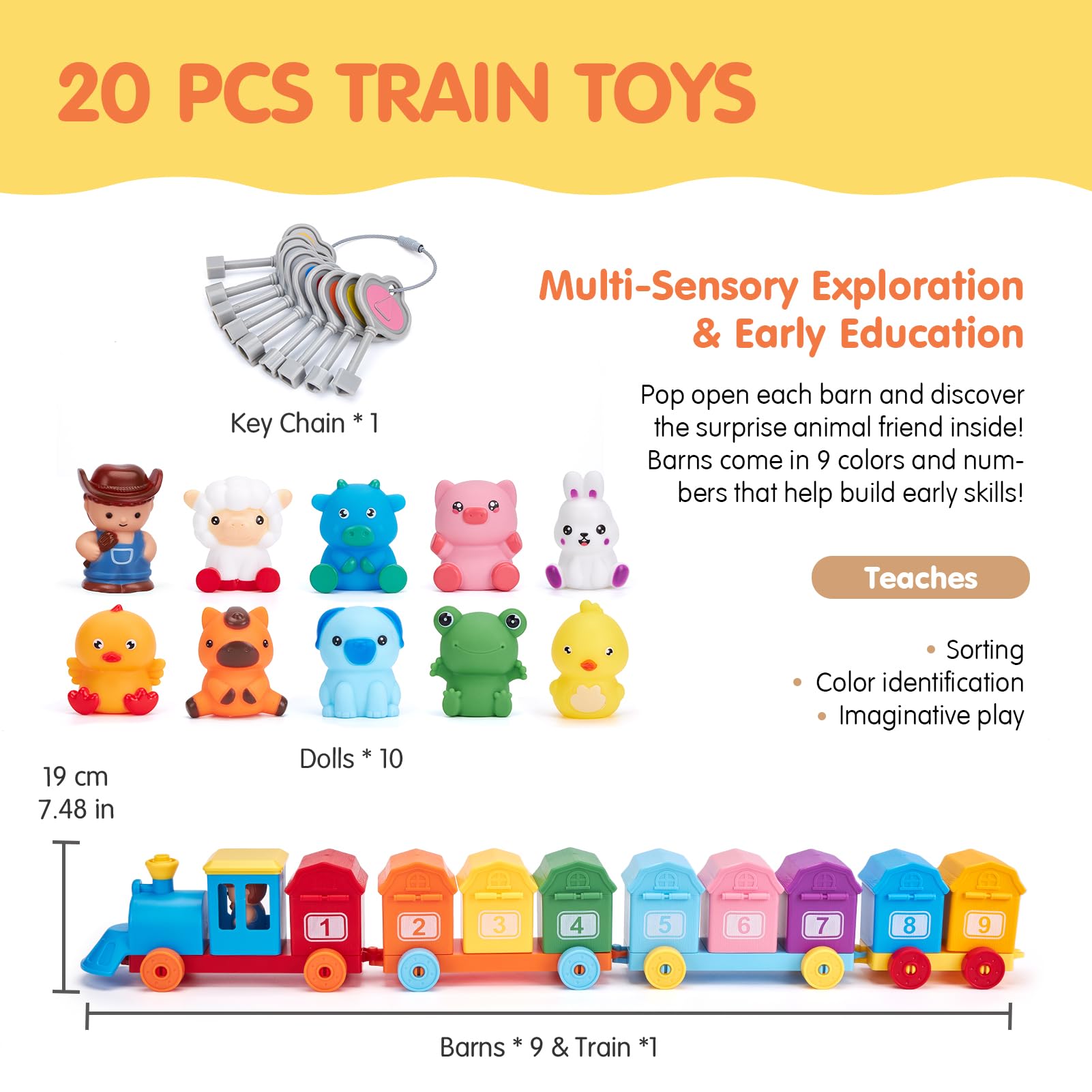 Hahaland finger puppets bring farm stories to life during pretend play
