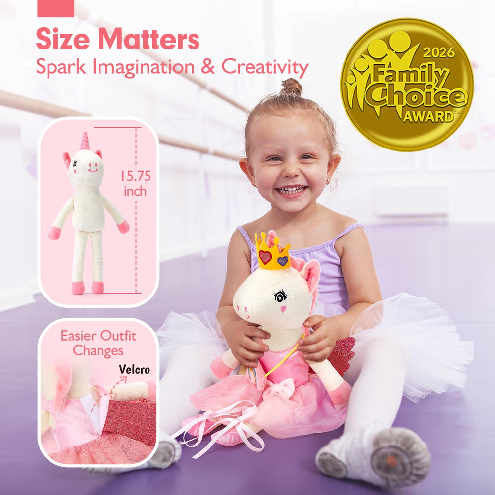 Hahaland unicorn dress-outfits set, outfit two for imaginative styling.