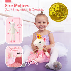 Hahaland unicorn dress-outfits set, outfit two for imaginative styling.