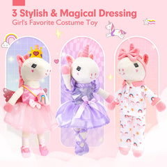 Hahaland unicorn dress-outfits set, outfit three for imaginative styling.