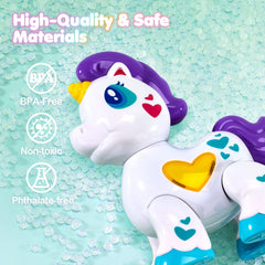 Hahaland unicorn smooth edges support worry-free, safe play.