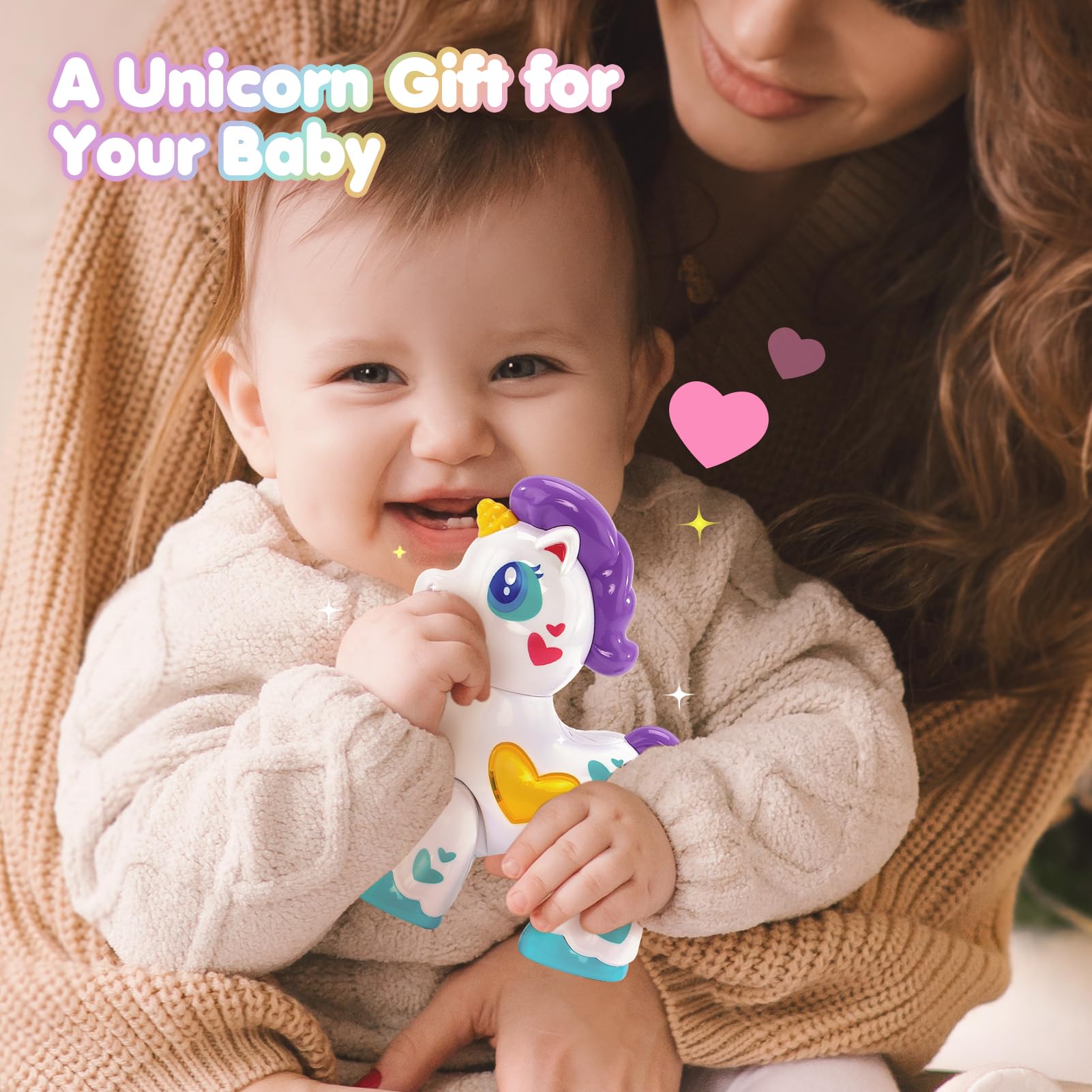 Hahaland unicorn serves as a compact travel companion for outings.