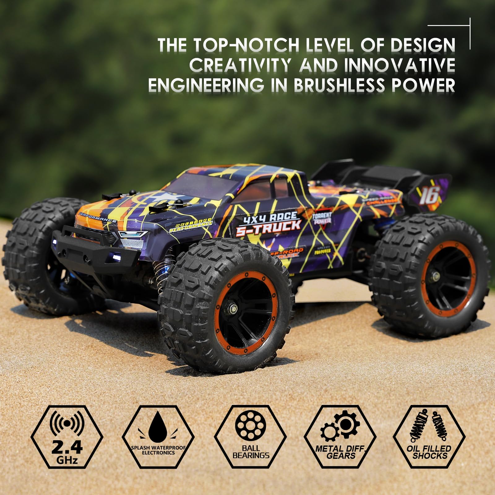 HAIBOXING 16890A 4x4 off-road truck conquering rough terrain