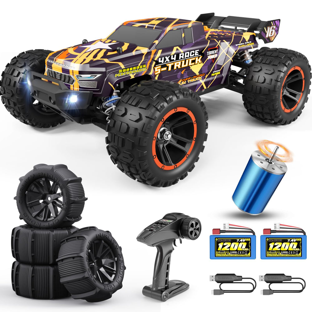 HAIBOXING 16890A brushless motor powering fast off-road speed