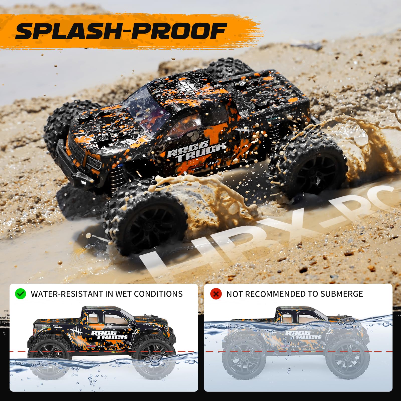 HAIBOXING 18859 dynamic movement on gravel shows agile control