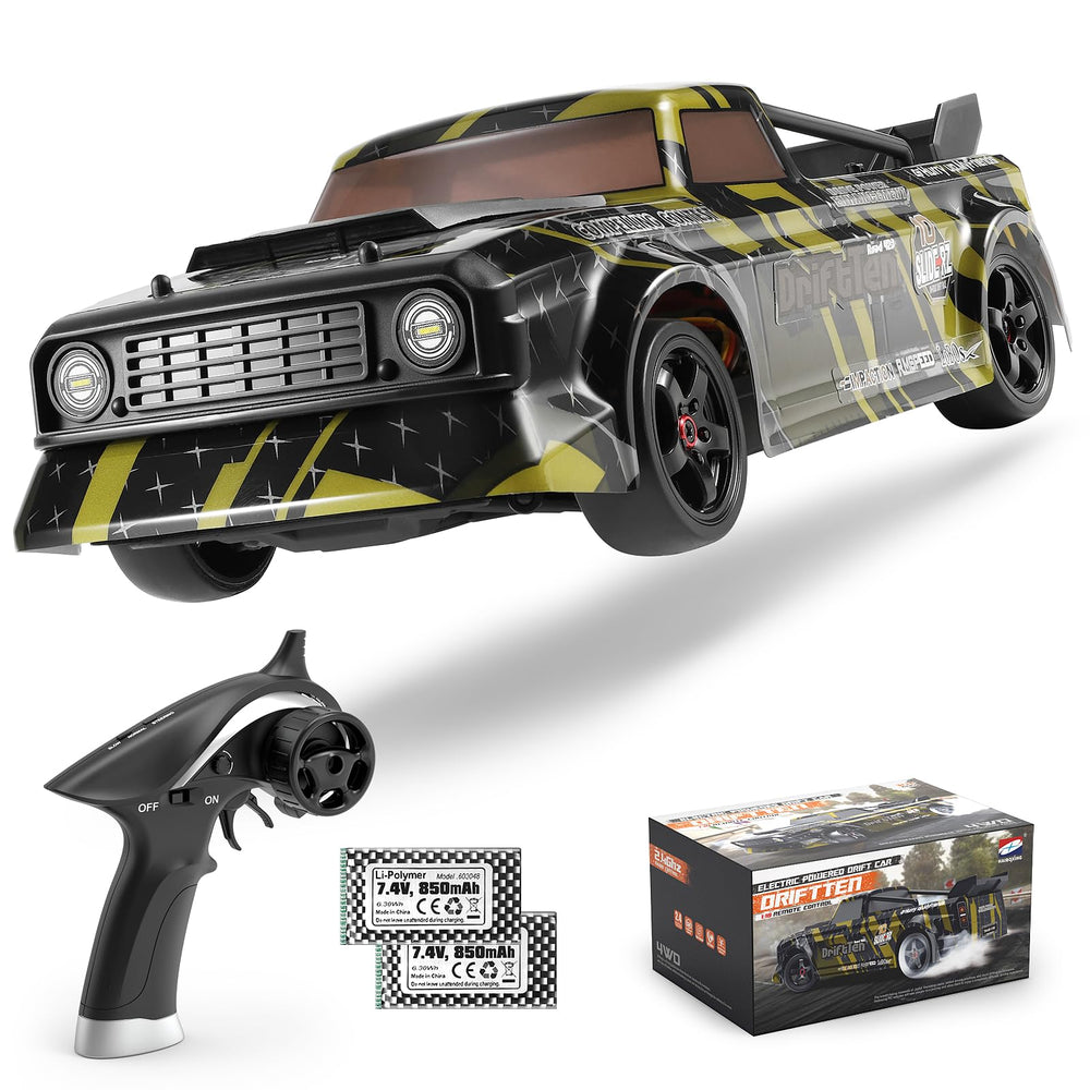 HAIBOXING 2196 drift car front view highlighting agile steering for beginners