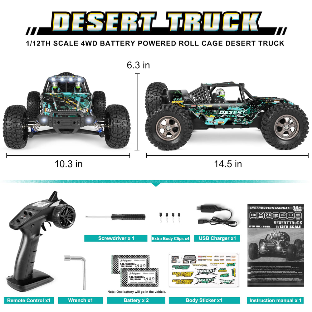 HAIBOXING 2995 chassis close-up emphasizes suspension and gear system