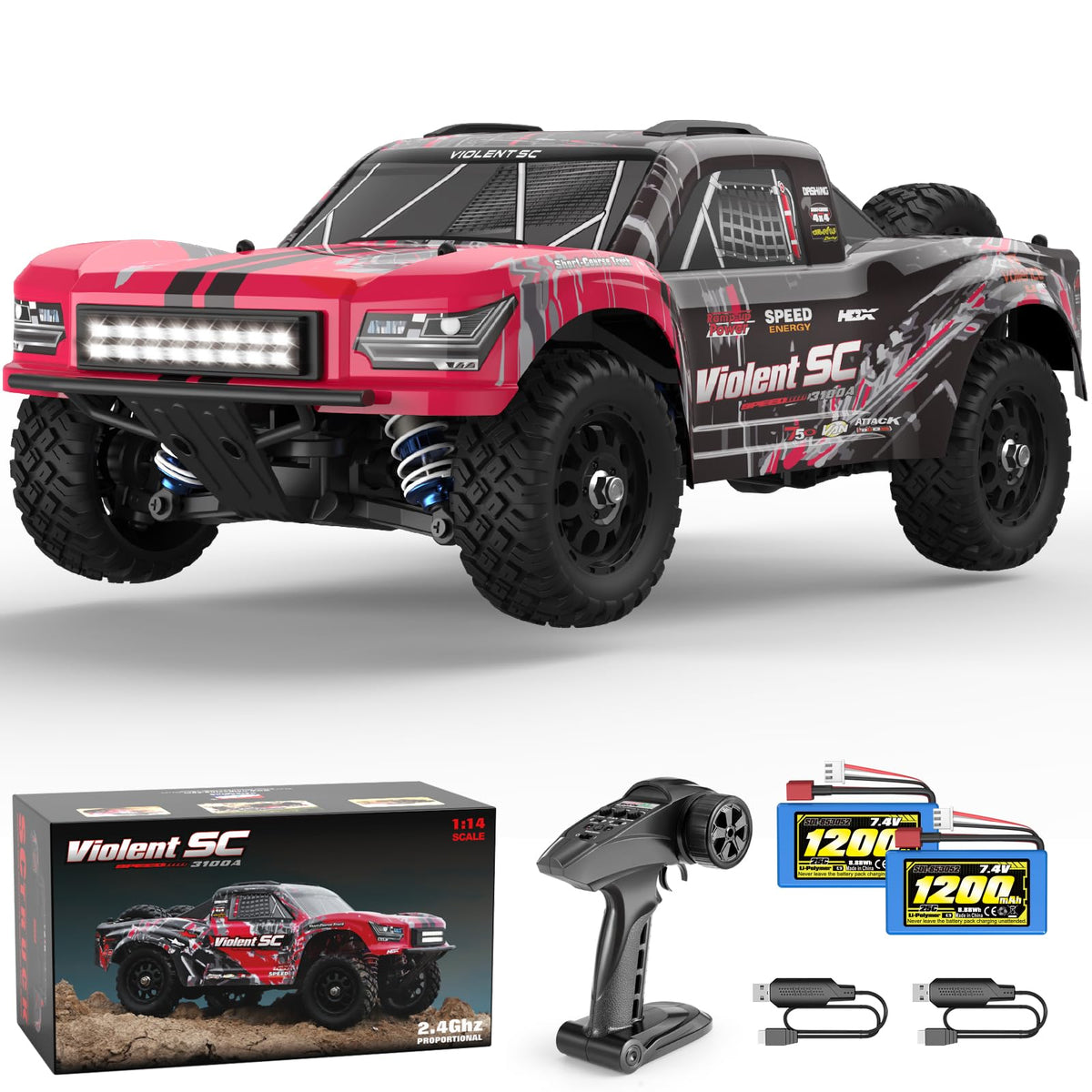 HAIBOXING 3100A front view highlights rugged design for off-road adventures.