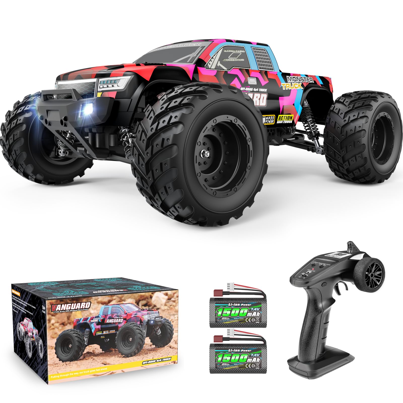 HAIBOXING 903 monster-truck at top speed 38 km/h on pavement